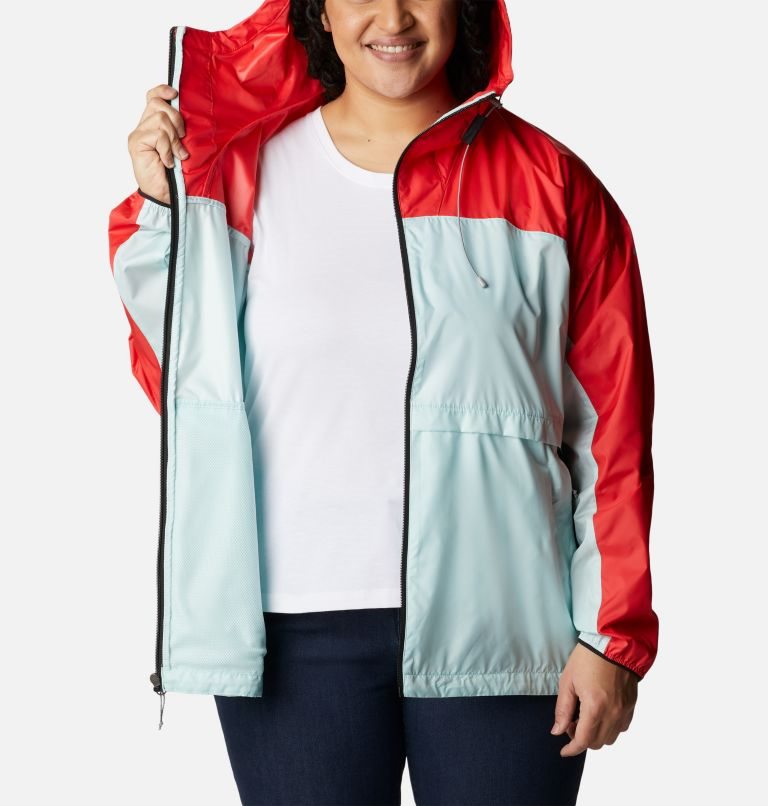 Women's Columbia Alpine Chill Windbreaker Jackets Red / Mint | Plus Size CA-LL4A8